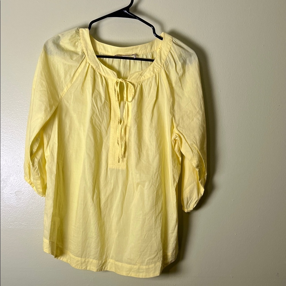 LOFT Light Yellow Women's Blouse